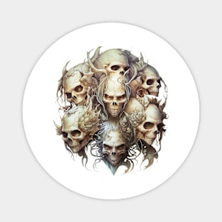 A Group of Skulls Magnet